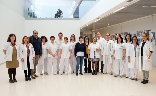 Grupo de profesionales del Hospital Nacional de Parapléjicos