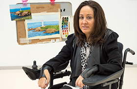 Parapléjicos muestra el arte de Marta Frutos