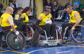 Rugby en silla de ruedas, nueva oferta deportiva para los pacientes