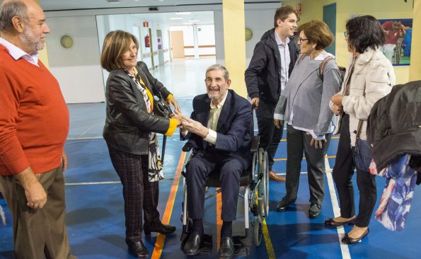 Homenaje al profesor Nieto Sampedro en el Hospital Nacional de Parapléjicos. (Foto: Carlos Monroy // SESCAM)