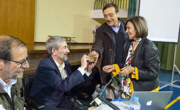 Homenaje al profesor Nieto Sampedro en el Hospital Nacional de Parapléjicos. (Foto: Carlos Monroy // SESCAM)