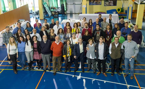 Homenaje al profesor Nieto Sampedro en el Hospital Nacional de Parapléjicos. (Foto: Carlos Monroy // SESCAM)
