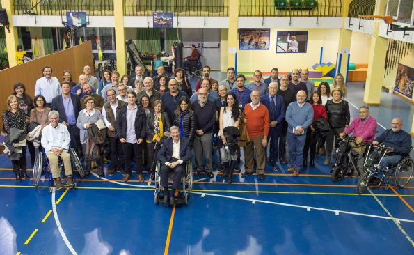 Homenaje al profesor Nieto Sampedro en el Hospital Nacional de Parapléjicos. (Foto: Carlos Monroy // SESCAM)