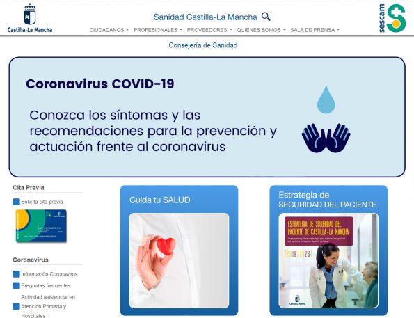 Web Sanidad CLM