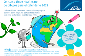 Pacientes del HNP participan en el concurso de Linde para elegir los doce dibujos de su calendario 2022